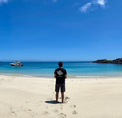 Playa de bahía Ochoa.