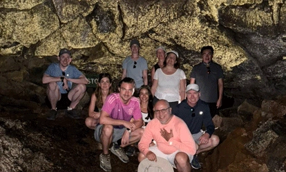 Minas de azufre volcán Sierra Negra isla Isabela Galápagos.