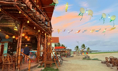 Persona en las minas de azufre.