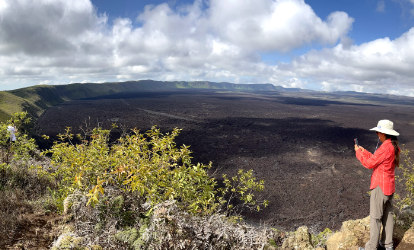 Volcán Sierra Negra en la isla Isabela Galapagos.